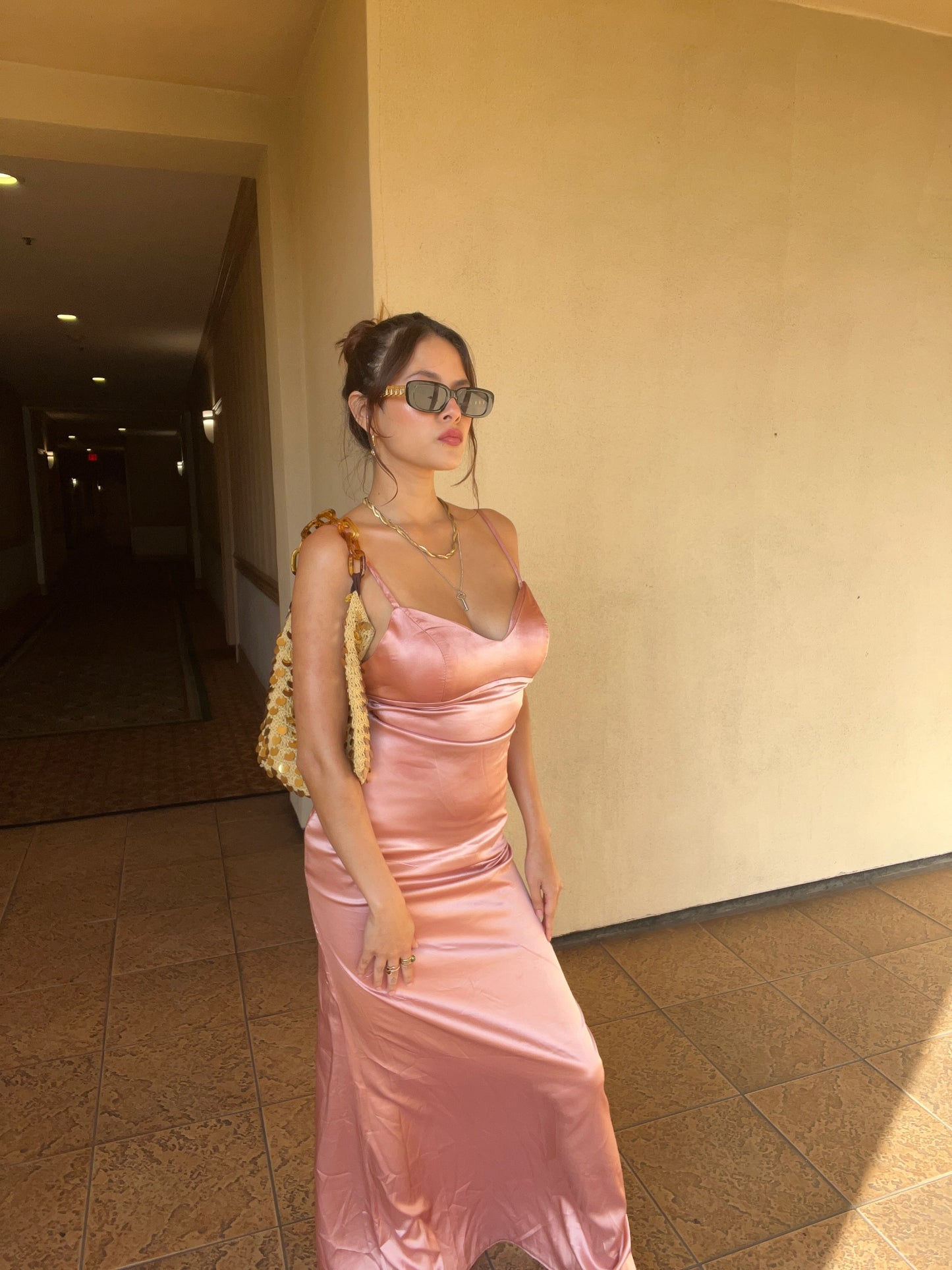 SUNKISSED SILK MAXI DRESS