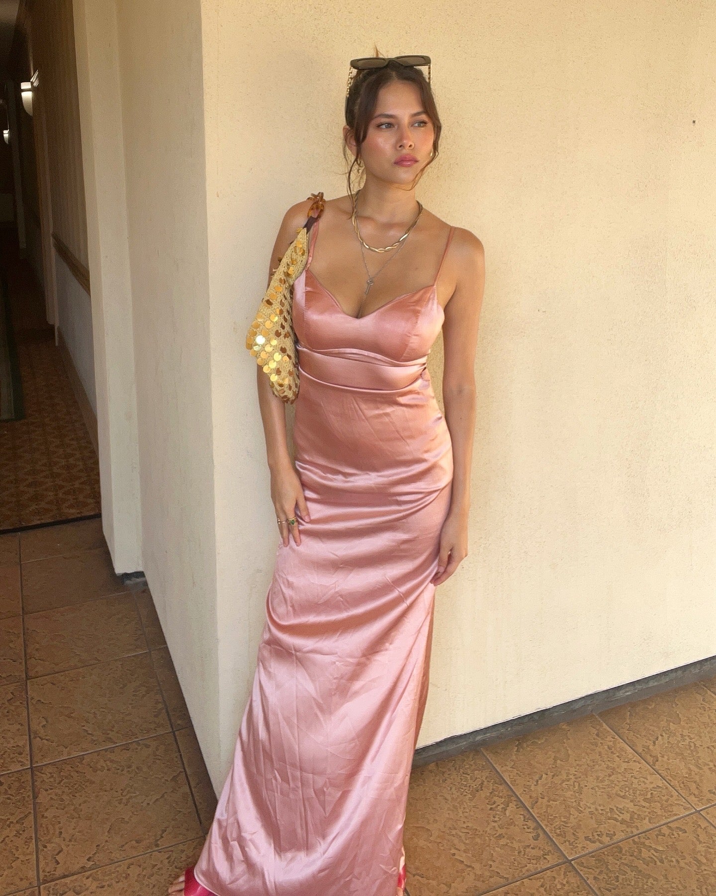 SUNKISSED SILK MAXI DRESS