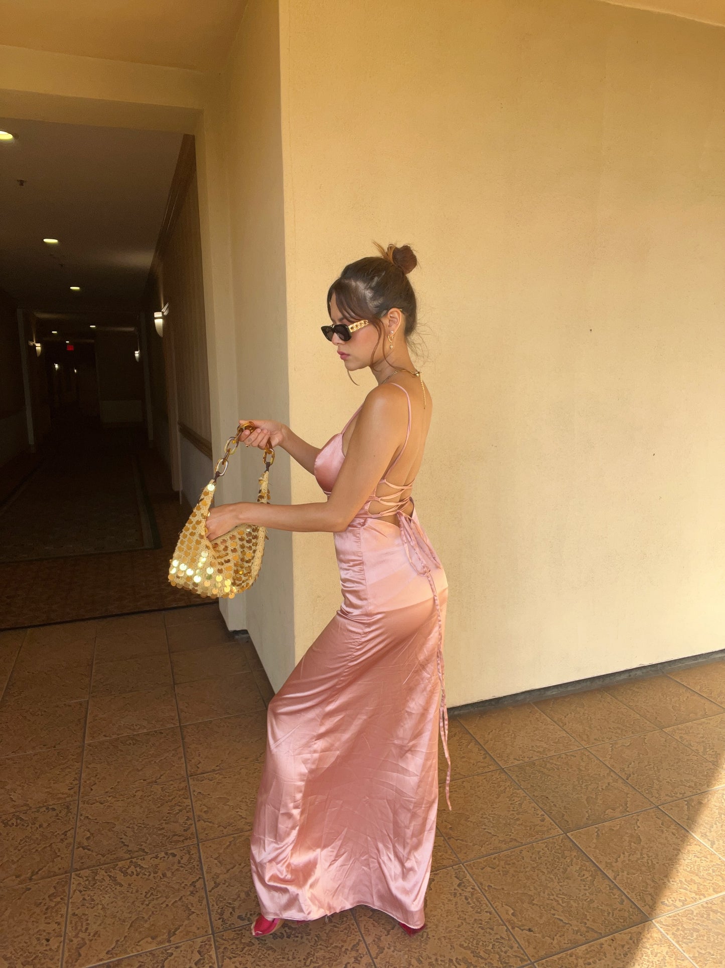 SUNKISSED SILK MAXI DRESS